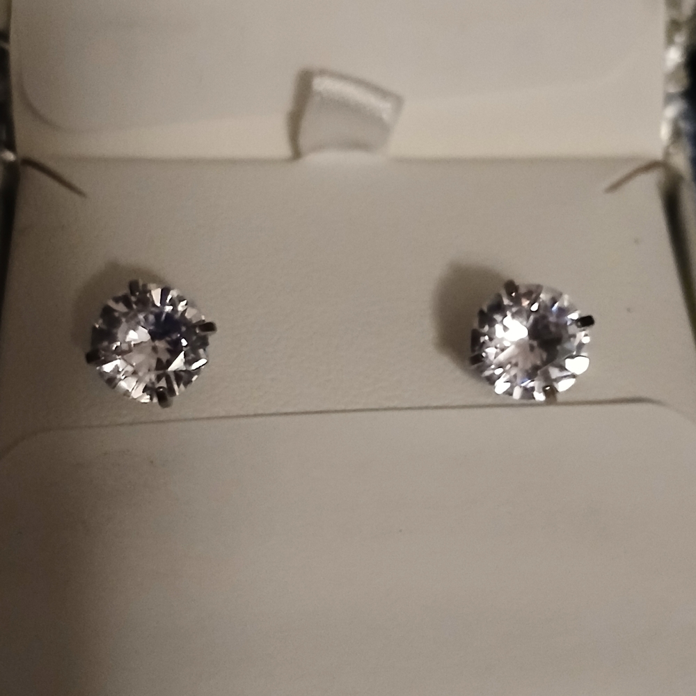 Elegant Silver Stud Earrings